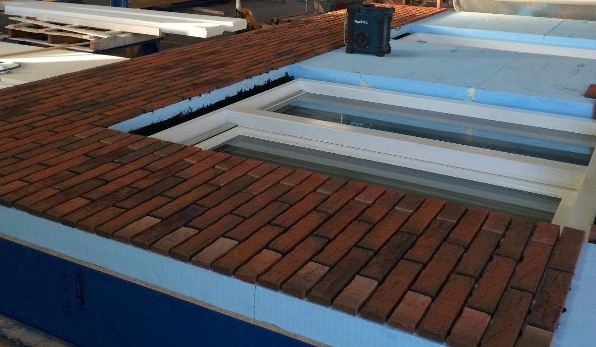 Op prefab sandwichpanelen